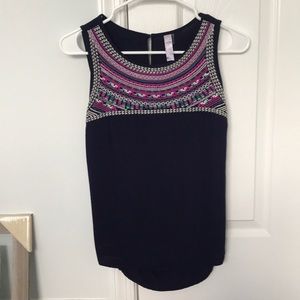 Navy blue tank top